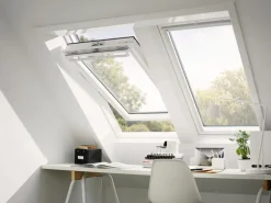 Velux Schwingfenster GGU Polyurethan Einbruch Schutz 78 cm x 55 cm Weiß