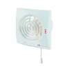 VENTS Axialer Abluftventilator Für Wand Quiet 100 VTH Mit Mit Zugschalter, Nachlauf & Hygrostat