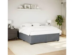 vidaXL Bettgestell Dunkelgrau 200x200 cm Samt Modell 42107093