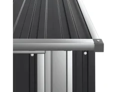 vidaXL Geräteschuppen Anthrazit 118,5x97x209,5 cm Verzinkter Stahl 1038305