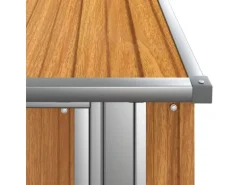 vidaXL Geräteschuppen Braun 118,5x97x209,5 cm Verzinkter Stahl 1038306