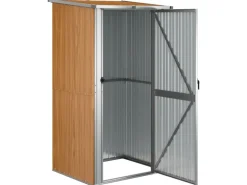 vidaXL Geräteschuppen Braun 118,5x97x209,5 cm Verzinkter Stahl 1038306