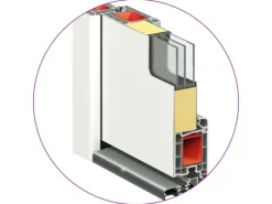 vidaXL Haustür Aluminium und PVC Weiß 100x200 cm 3056821