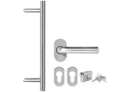 vidaXL Haustür Aluminium und PVC Anthrazit 100x200 cm 3056815