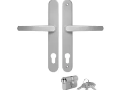 vidaXL Haustür Anthrazit PVC 3385818