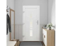 vidaXL Haustür Anthrazit PVC 3385818