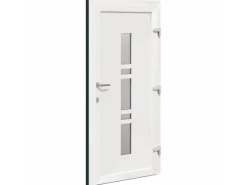 vidaXL Haustür Anthrazit PVC 3385781