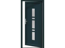 vidaXL Haustür Anthrazit PVC 3385815