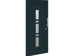 vidaXL Haustür Anthrazit PVC 3385782