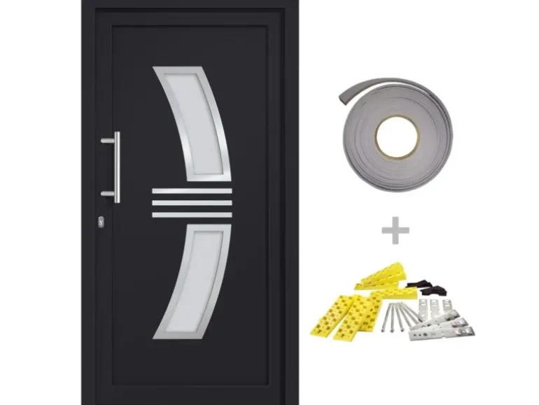 vidaXL Haustür Anthrazit 108x200 cm 3057573