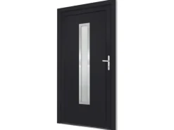 vidaXL Haustür Anthrazit 108x200 cm PVC 3187907