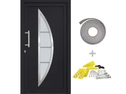 vidaXL Haustür Anthrazit 108x208 cm 279216