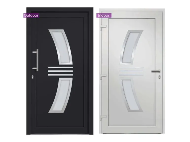 vidaXL Haustür Anthrazit 88x200 cm 3057570