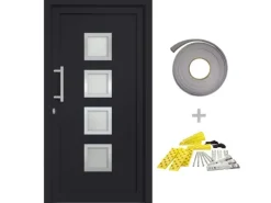 vidaXL Haustür Anthrazit 98x190 cm 279188