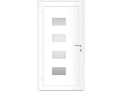 vidaXL Haustür Anthrazit 100x200 cm Aluminium und PVC 3157071