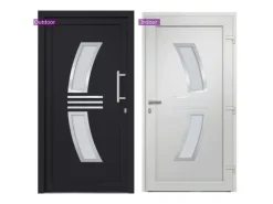 vidaXL Haustür Anthrazit 108x208 cm 3057579