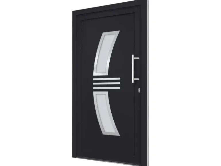 vidaXL Haustür Anthrazit 108x208 cm 3057579