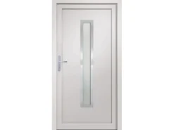 vidaXL Haustür Weiß 108x208 cm PVC 3187890