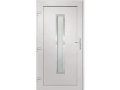 vidaXL Haustür Weiß 108x208 cm PVC 3187890