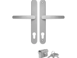 vidaXL Haustür Weiß 108x208 cm PVC 3187890