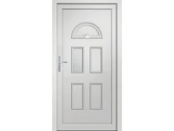 vidaXL Haustür Weiß 88x190 cm PVC 3187909