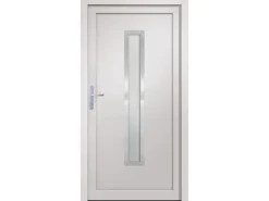 vidaXL Haustür Weiß 88x200 cm PVC 3187885