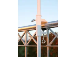 Videx Garden Sonnenschirmhalter Typ H für Handläufe Ø 25 mm Weiß
