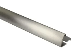 Viertelkreis-Abschlussprofil Edelstahl gebürstet 8 mm x 2,5 m