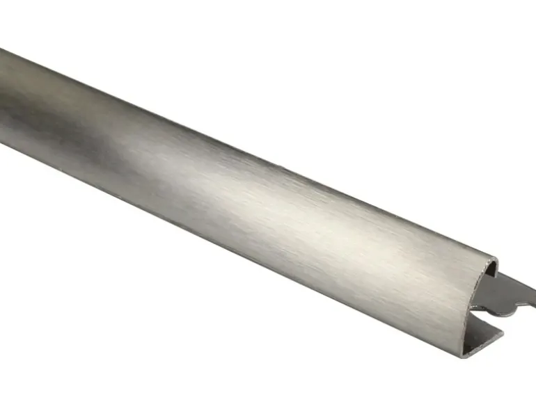 Viertelkreis-Abschlussprofil Edelstahl gebürstet 8 mm x 2,5 m