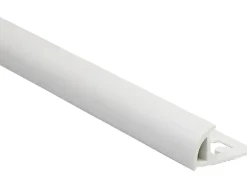 Viertelkreis-Abschlussprofil PVC matt Weiß 8 mm x 2,5 m