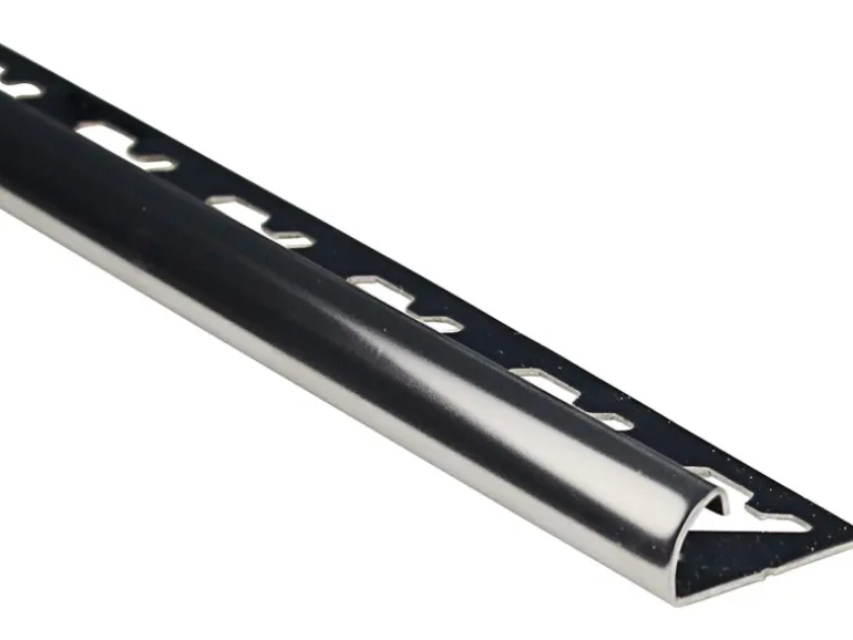 Viertelkreis-Abschlussprofil Edelstahl poliert 8 mm x 2,5 m