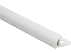 Viertelkreis-Abschlussprofil PVC matt Weiß 8 mm x 1 m