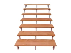 Vinuovo Gartentreppe Stahl Bali 7 Bankirai Hartholz Stufen 160cm