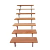 Vinuovo Gartentreppe Stahl Bali 7 Bankirai Hartholz Stufen 60cm