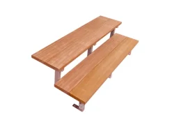 Vinuovo Gartentreppe Stahl Bali 2 Bankirai Hartholz Stufen 140cm