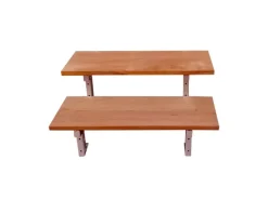 Vinuovo Gartentreppe Stahl Bali 2 Bankirai Hartholz Stufen 80cm