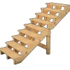Vinuovo Holztreppe 9 Stufen 140cm ohne Setzstufen