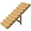 Vinuovo Holztreppe 9 Stufen 80cm mit Setzstufen