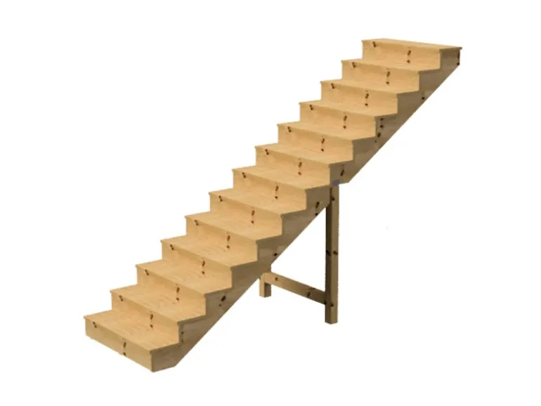 Vinuovo Holztreppe 13 Stufen 120cm mit Setzstufen