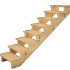 Vinuovo Holztreppe 8 Stufen 60cm ohne Setzstufen