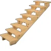 Vinuovo Holztreppe 8 Stufen 80cm ohne Setzstufen