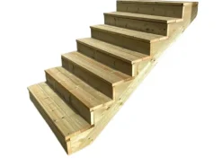 Vinuovo Holztreppe 7 Stufen 160cm mit Setzstufen