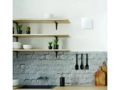 VLANO Badlüfter A-GLAS 125 WH mit Echtglasfront