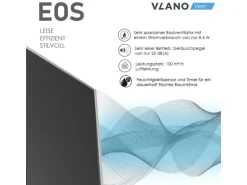 VLANO Badlüfter EOS 100 H BK mit Feuchtigkeitssensor & Nachlauf