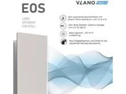 VLANO Badlüfter EOS 100 H WH mit Feuchtigkeitssensor & Nachlauf