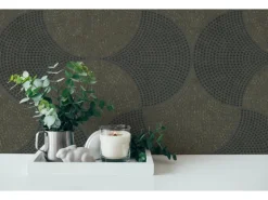 Vliestapete Art Deco Tapete Geometrische Tapete Glanz Leicht Strukt. Gra FSC®