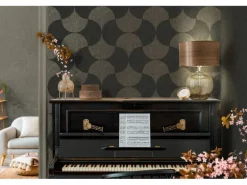 Vliestapete Art Deco Tapete Geometrische Tapete Glanz Leicht Strukt. Gra FSC®