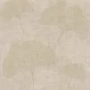 Vliestapete Blumentapete Glänzend Leicht Strukturiert Beige FSC®