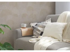 Vliestapete Blumentapete Glänzend Leicht Strukturiert Beige FSC®