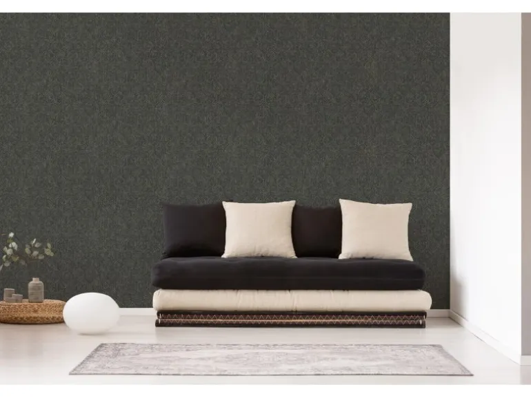 Vliestapete Orient Vintage Matt Leicht Strukturiert Grau Schwarz FSC®